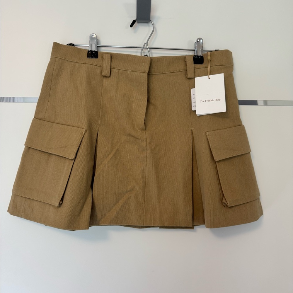 The Frankie Shop Tan Cargo Skirt